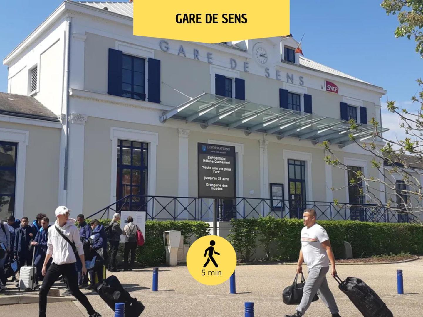 Le Subtil - Best Keys - Elegance & Confort - 2 Chambres Separees - Lit Queen Size - Smart Tv Netflix - Entre Gare & Centre Ville - A 1H De Paris - Wifi Fibre - Check-In Autonome Sens Exterior photo