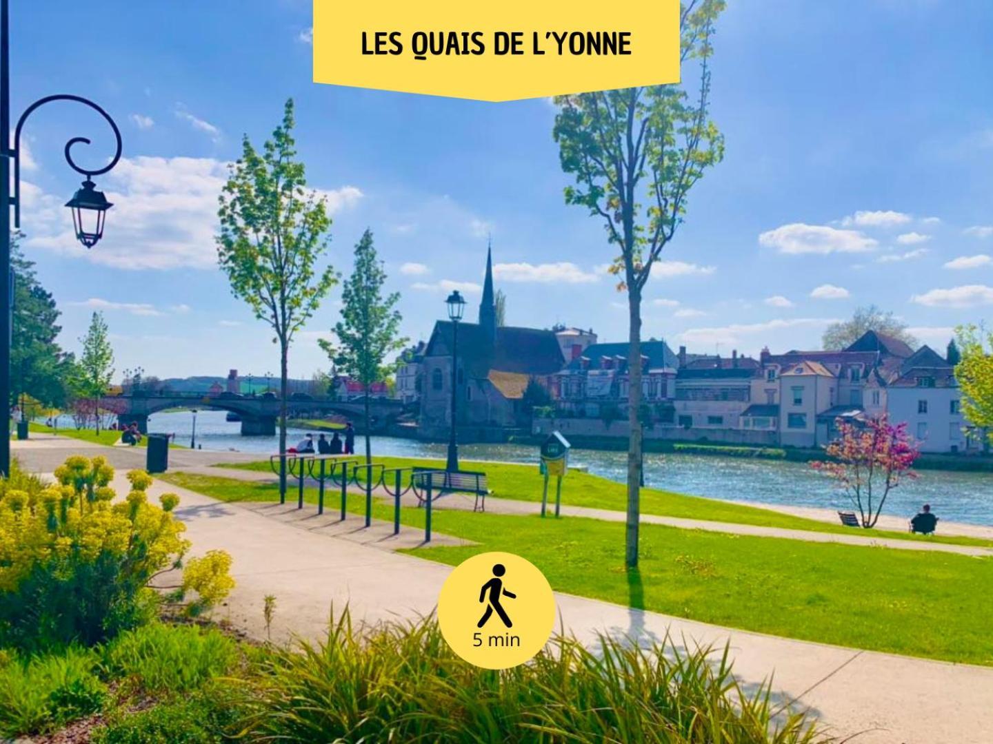 Le Subtil - Best Keys - Elegance & Confort - 2 Chambres Separees - Lit Queen Size - Smart Tv Netflix - Entre Gare & Centre Ville - A 1H De Paris - Wifi Fibre - Check-In Autonome Sens Exterior photo